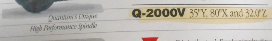 Quantum Q-2000V, Machine ID: 8167